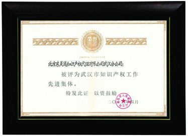 知識產權工作先進集體